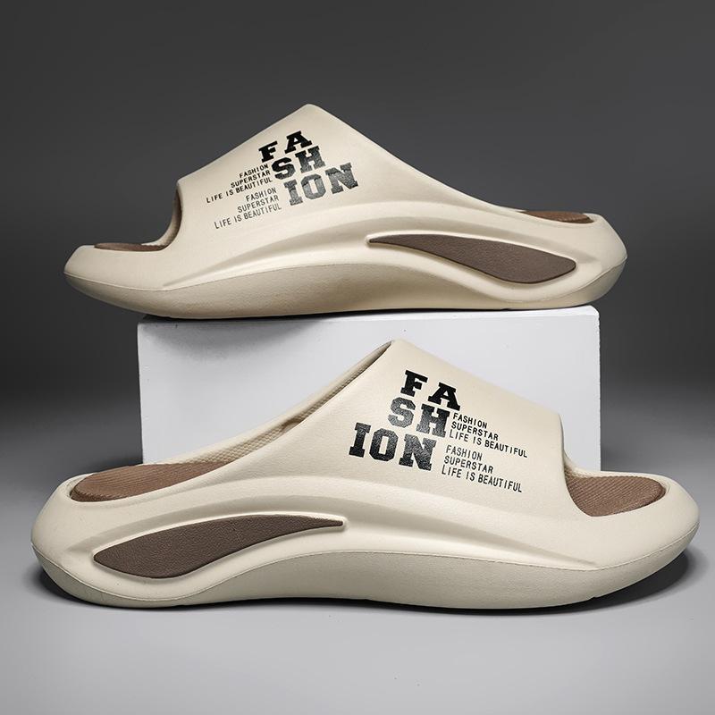 

Мужские летние шлепанцы из ЭВА, легкие, с мягкой подошвой, уличные повседневные сандалии, мужские уличные крутые шлепанцы, тренд 45-46 [Standard code] коричневый