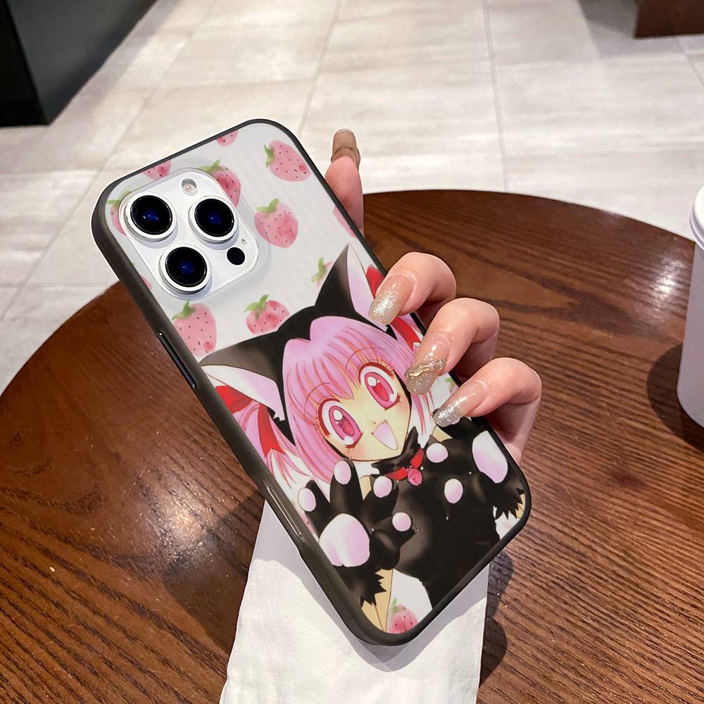Tokyo Mew Mew Anime Phone Case For IPhone 16 15 17 Pro 11 12 13 14 Pro Max Plus Soft Ripple Silicone Cover Shell