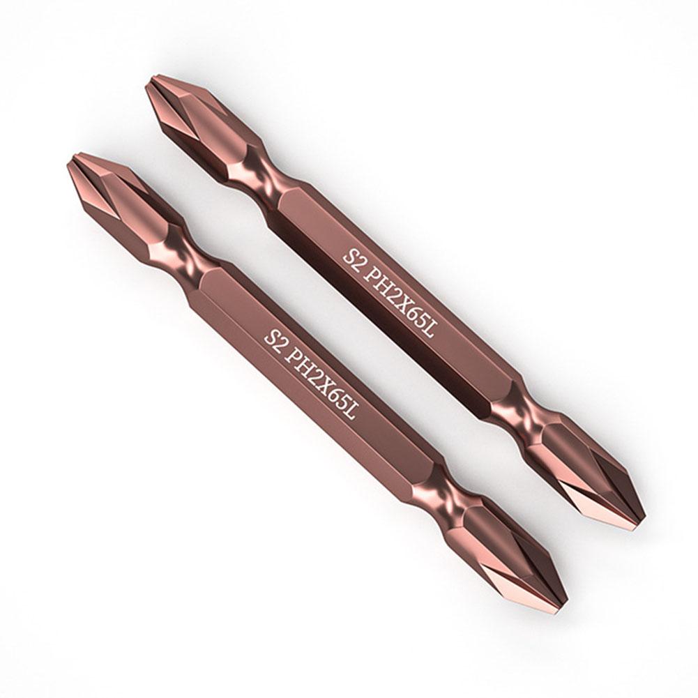 1pcs Alloy Steel PH2 Double-ended Cross Electric Screwdriver Bit 65/100mm/150mm/200mm/250mm/300mm For Pneumatic Screwdriver