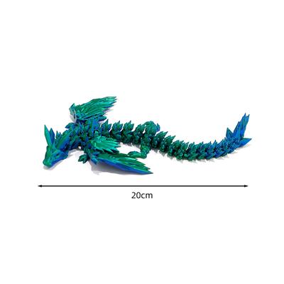 3D Printed Flying Dragon Articulated Dragon Western Style Joint Movable Dragon Model Home Desktop Craft Ornament