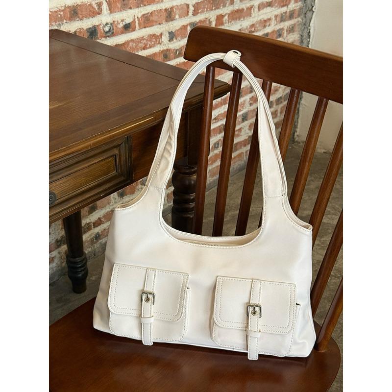 This Motorcycle Bag Features A Fashionable Double-pocket Design, Is A Versatile Shoulder Bag and A Women's Underarm Bag