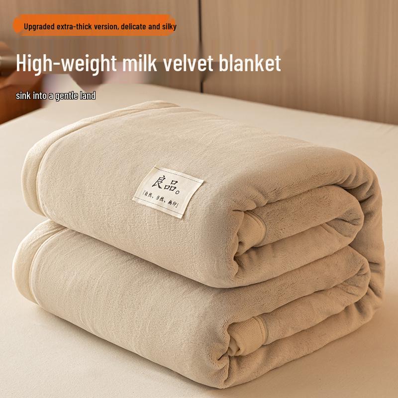 G5Z Velvet Milk Coral Fleece Throw Blanket - Office, Sofa, Nap, Winter Gift