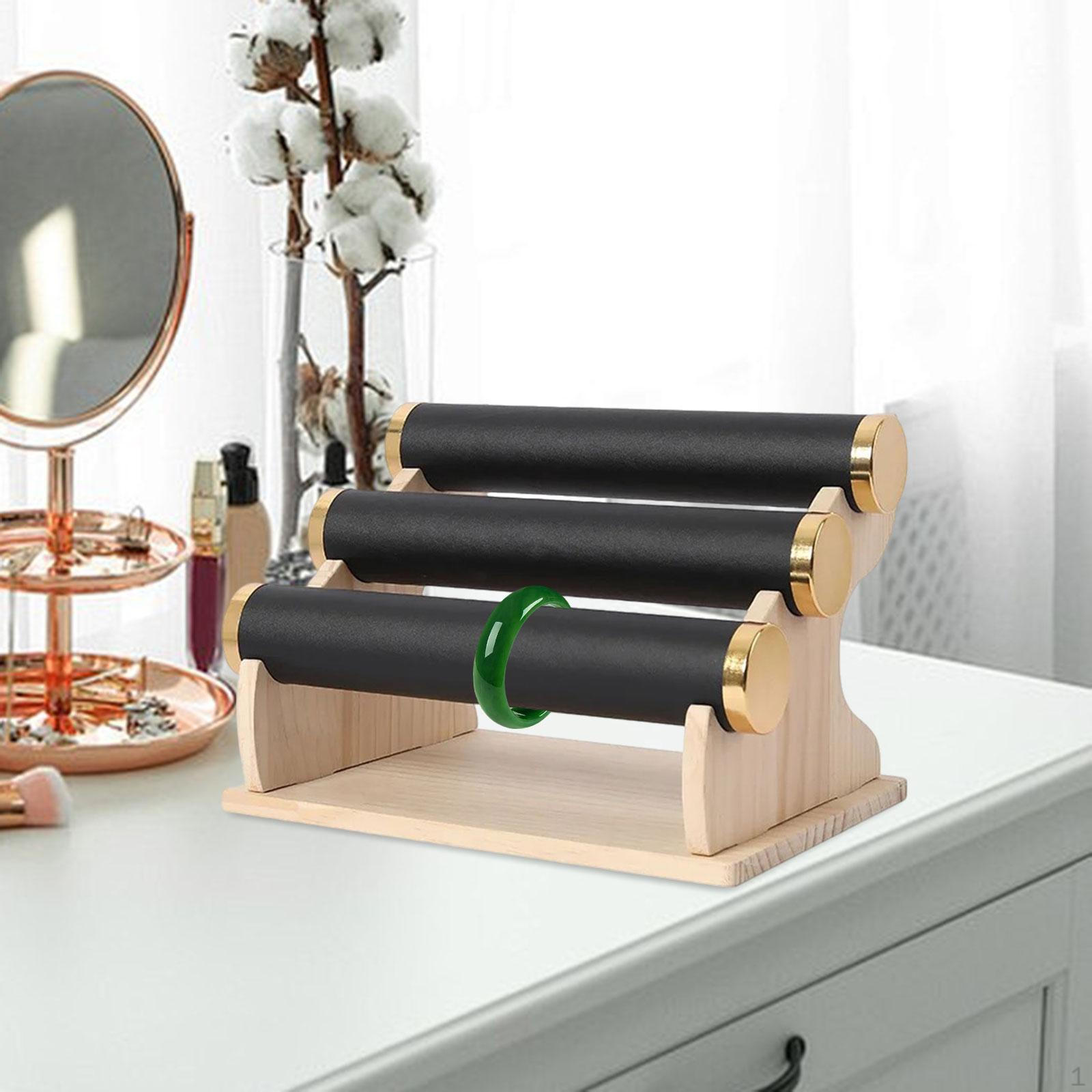 

3 Tiers Bracelet Holder Bangle Display Stand Rack for Dressing Table чёрный