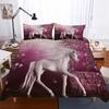 Reactive Printing Blue Sky Unicorn Duvet Cover Set Home Textile Unicorn Bedding Set Cartoon 135x200 Housse De Couette Cute BB580