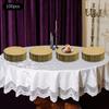 Elegant 100-Pack Gold Dessert Plates Set, Perfect for Parties & Events - 13 Inch Round Appetizer Traysfor Catering & Holidays