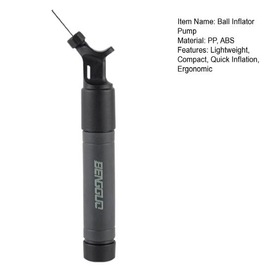 Football Inflator Pump Compact Size Lightweight Ergonomic Design Quick Inflation Simple Installation Sports