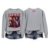Women's Casual Round Neck Long Sleeve Valentine's Day Printed Pullover Top