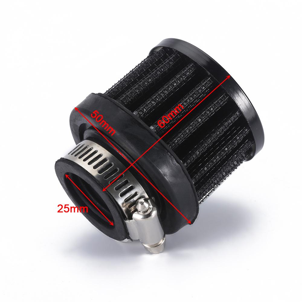 25mm,12mm Car Intake Modified Exhaust Mini Mushroom Head Air Filter