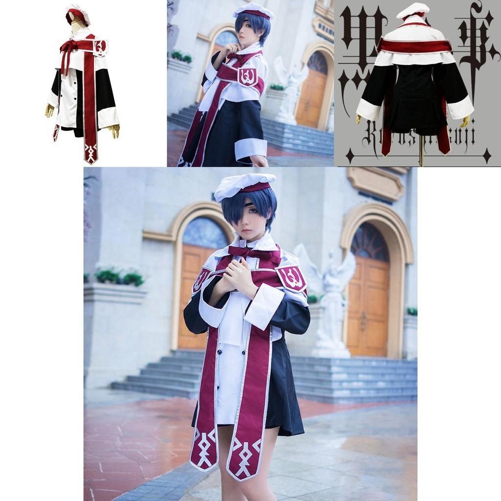 Elegant Black Butler Ciel Phantomhive Anime Cosplay Costume Set For Women