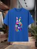 Men's New 100% Cotton T - Shirts for Summer  A Loose, Breathable and Casual Short - Sleeve Top