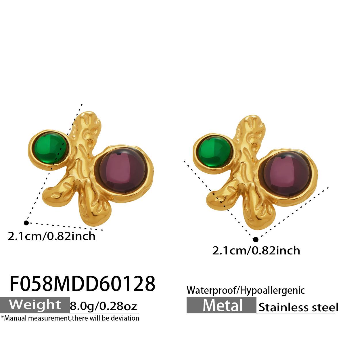 

Ruby Geometric Earrings: Luxury Design with Gold-Plated Stainless Steel