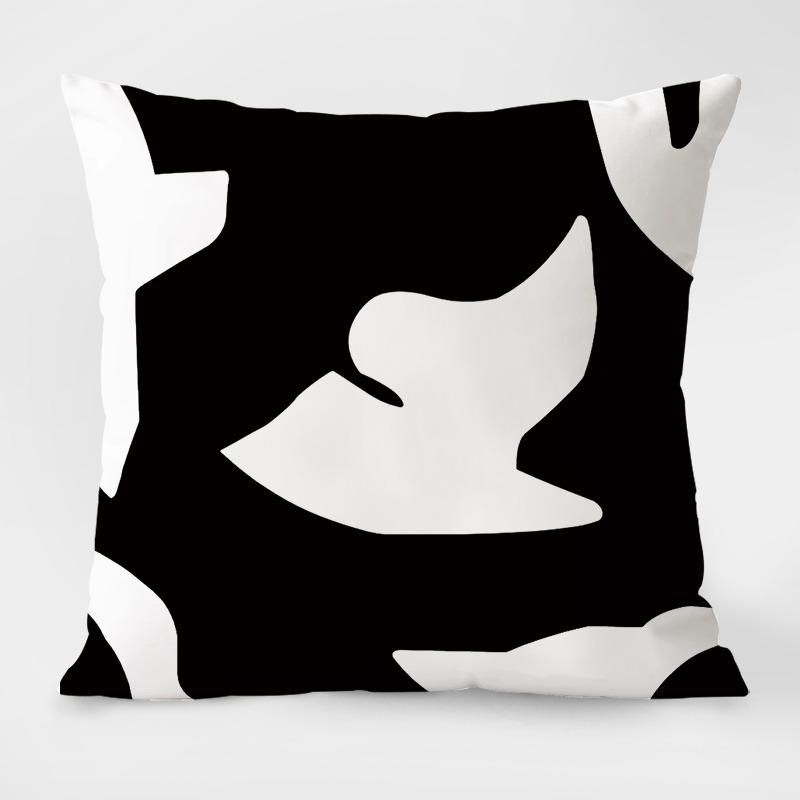 

Черная геометрическая простая декоративная наволочка для гостиной, спальни, квадратная подушка, наволочка 40x40cm
