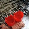 20pcs Hanging Chickens Rabbit Feeders With Hook Plastic Poultry Coop Feeder Water Drinker Feeders Feeder Cage Cups Watering