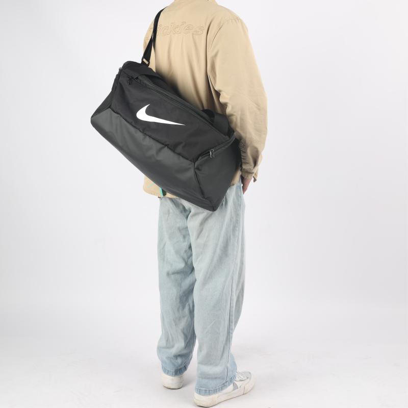 Nike Brasilia Treniruočių Duffle Mažas 41L Krepšys Juodas/Juodas/Baltas Laisvalaikio DM3976-010