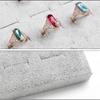 Soft Velvet Jewelry Organizer Black Gray Ring Holder Rings Display Stand  Shop Counter