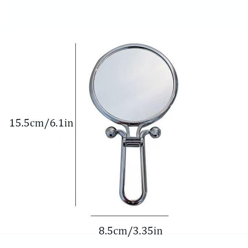 2X/5X/10X Magnification Foldable Mirror Double-Sided Portable Mirror 360° Rotation Handheld Mirror Table Standing Makeup Tool