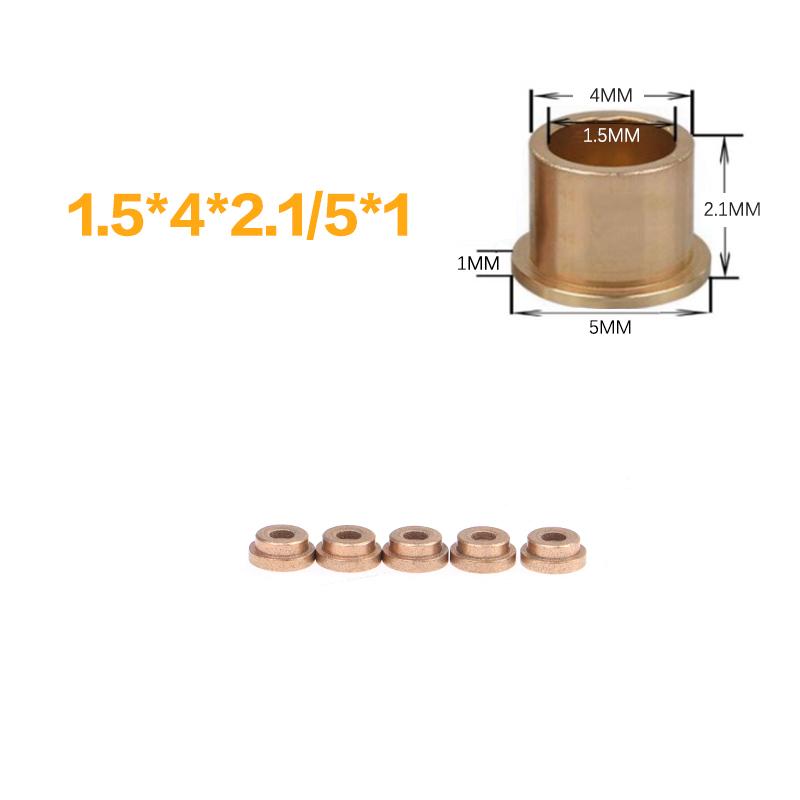 5 bucăți cu flanșă rulment auto-lubrifiant pulbere metalurgie ulei cupru bucșă de ghidare manșon cu flanșă în trepte