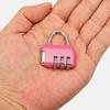 Zinc alloy Luggage Combination Lock Padlock Backpack Zipper Lock New 3 Digit Password Lock  Home