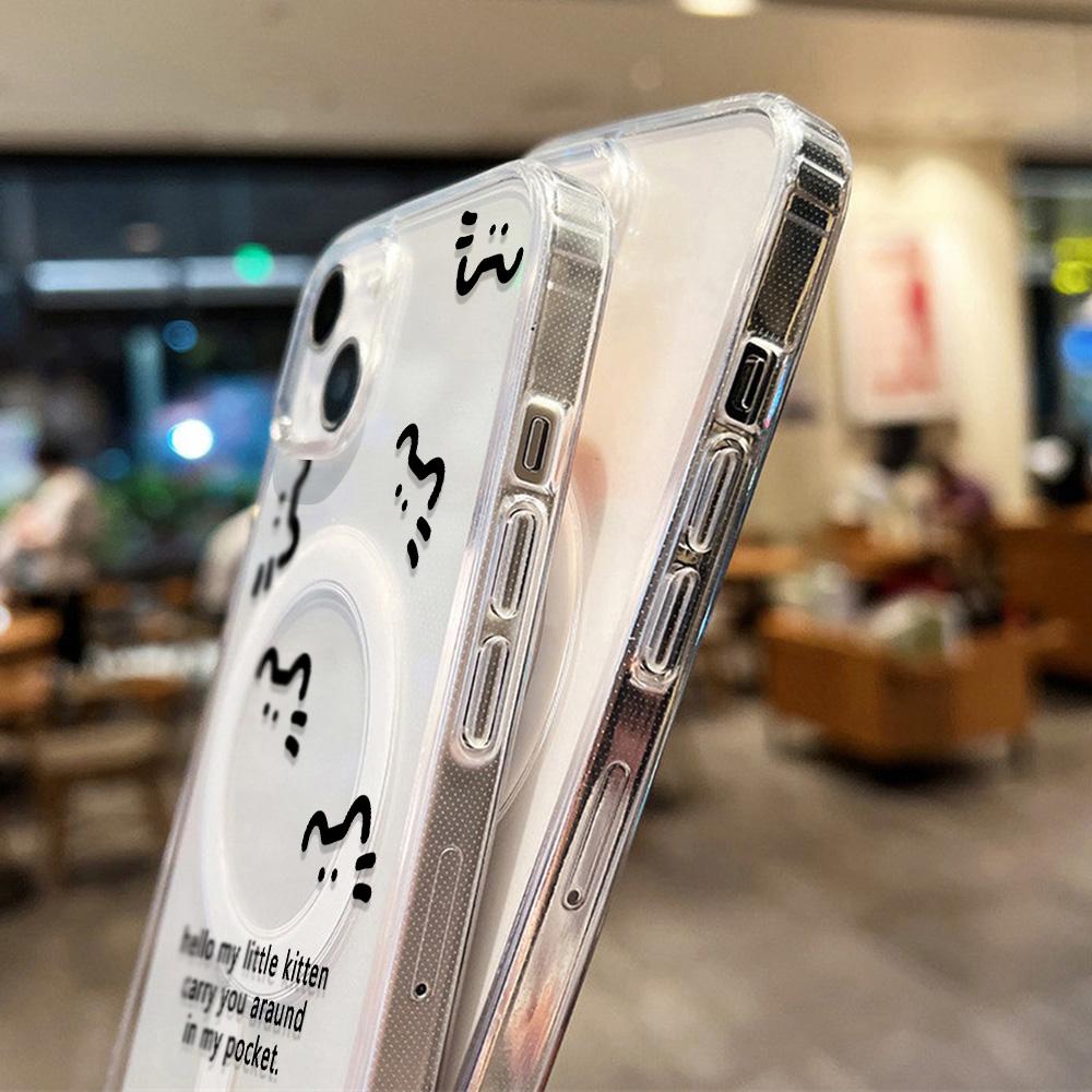 Magnetic Phone Case for iPhone 12 14 16 17 Pro 17 16 15 14 13 12 Pro Max  12 13 14 15  16 High Quality Shockproof Shell Full Protection Cute Style