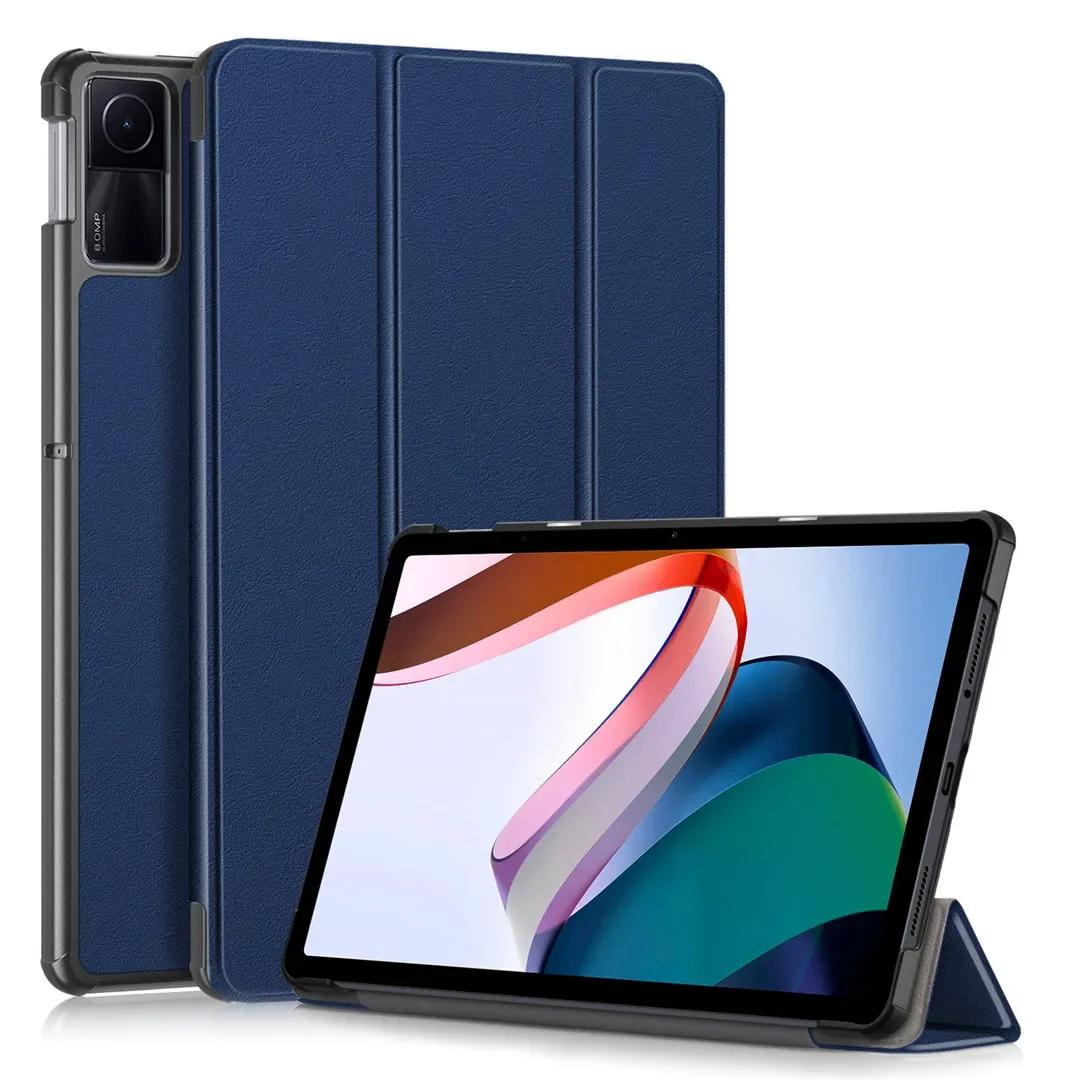 

Чехол для XiaoMi Redmi Pad SE 11 дюймов PU откидная подставка чехол для XiaoMi Redmi Pad 10,6 дюймов планшет чехол Funda Redmi Pad SE 11 inch темно-синий