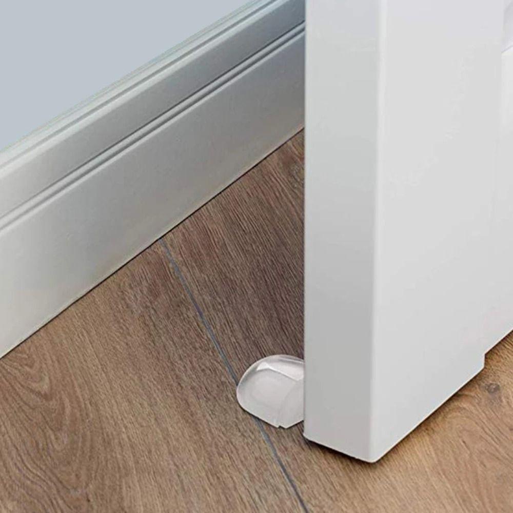 

Punch-free Flat Head Door Stopper Protect Wall Door Collision Transparent Door Stopper Bedroom прозрачный