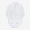 Tom Brown Fll005e 03113 100 Hidden Stripe Grosgrain Classic Poplin Women Shirt
