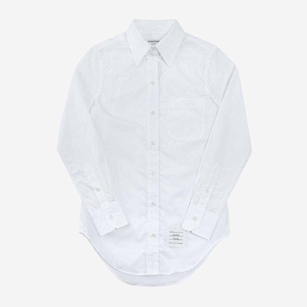 Tom Brown Fll005e 03113 100 Hidden Stripe Grosgrain Classic Poplin Women Shirt