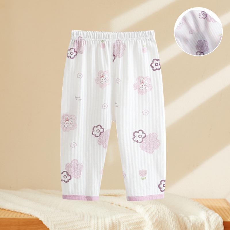 Children's Cotton Leggings: Lightweight Baby Pants & Pajamas for Spring, Summer, and Autumn