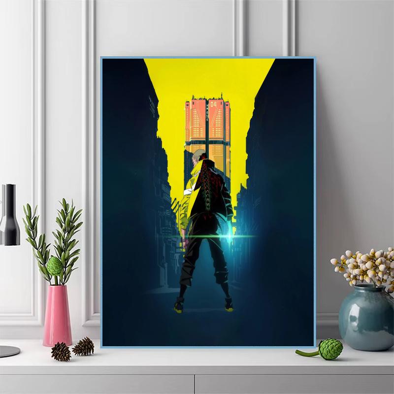 Cyberpunk Edgerunners 100% Round Full Drill 5D DIY Diamond Painting Embroidery Cross Stitch Rhinestone Décor
