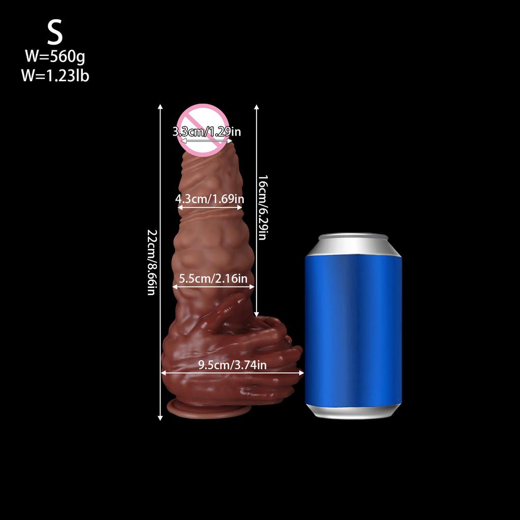 Handgehaltener Dildo Weibliche Masturbation Muskelgefühl Simulation Penis Erwachsenen Sexprodukt