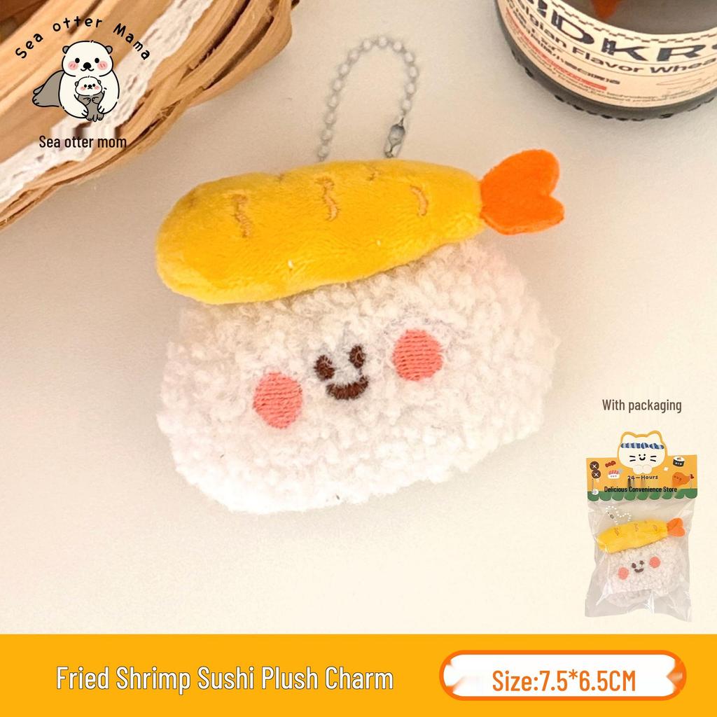Cute Food Plushie Keychain: Creative Plush Food Toy Doll Pendant for Bags and Keyrings