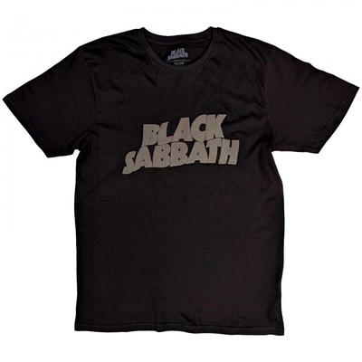 Black Sabbath Unisex Adult Wavy Cotton Logo T-Shirt