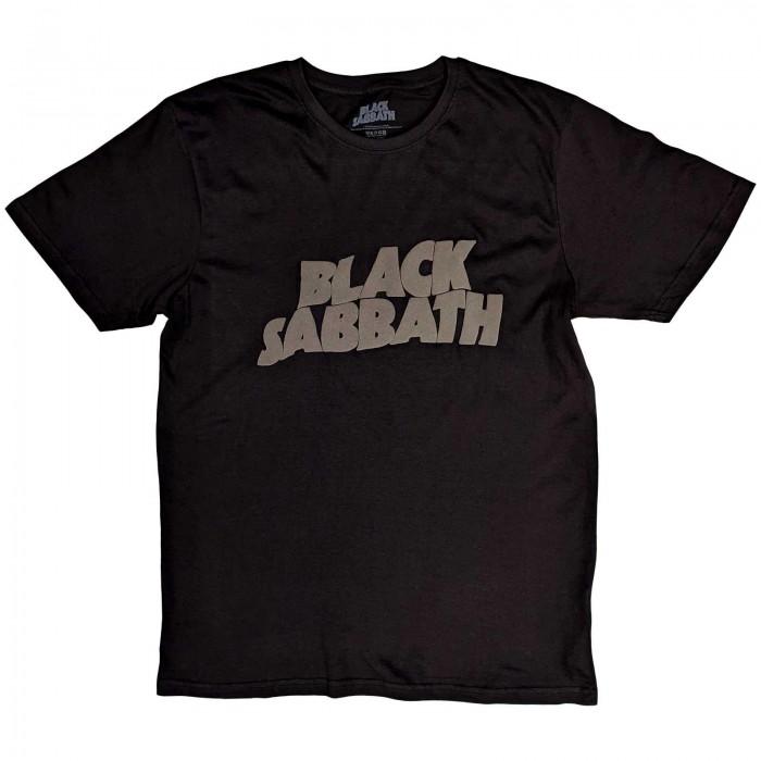Black Sabbath Unisex-Erwachsene, gewelltes Baumwoll-Logo-T-Shirt