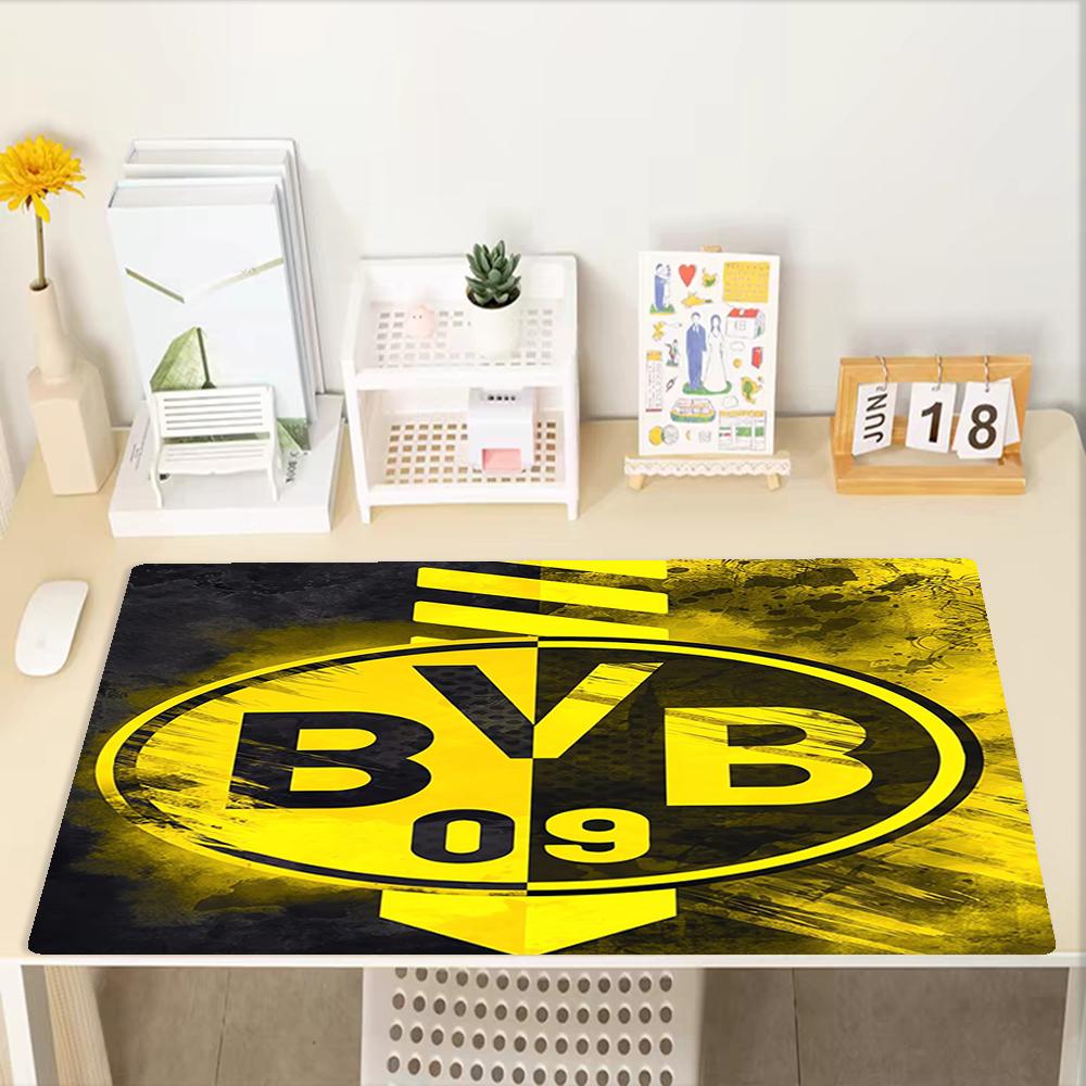 BVB Theme Mouse Pad, Non Slip Rubber Base, Multifunctional Office & Home Decor, Perfect for Workspace Personalization.