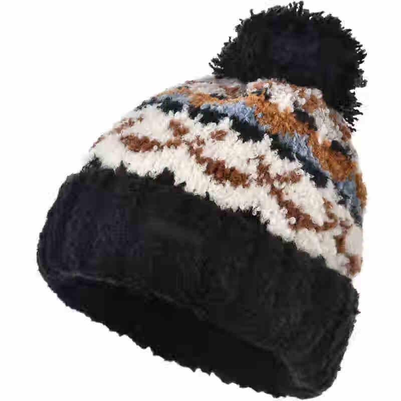 Женская вязаная шапка с помпоном Kenmont KM-9442 58cm