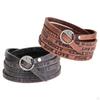Fashion Wide Bracelet Punk Gifts Vintage Adjustable Bangles Wristband for Rock Jackets Wedding Boys