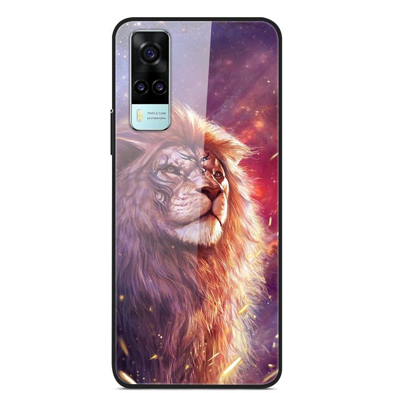 Tempered Glass Case For Vivo Y31 Y51 Case Soft Silicome Bumper For Vivo Y51 Y31 Phone Case Hard Glass Back Cover Y 31 Y 51 Funda