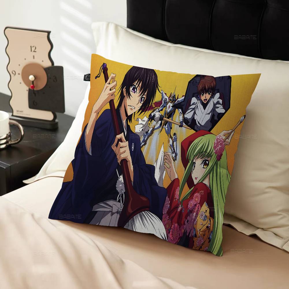 Classic Mecha Anime C-Code G-Geass Personalized Pillow Cover Kids Bedroom Wild Party Decor Pillowcase Kid Birthday Shower Gift