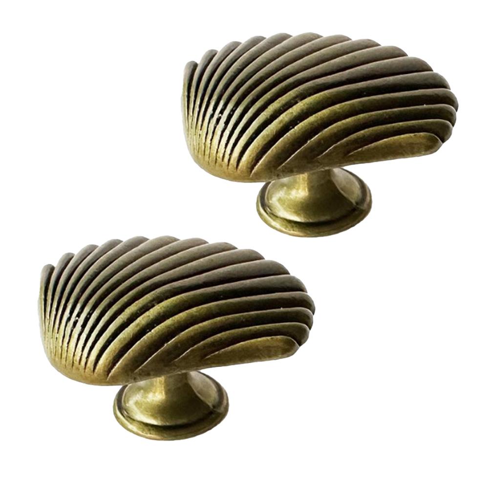 Furniture Handles Cabinet Drawer Knobs Zinc Alloy Cupboard Door Handle Shell Shape Handle Furniture Handware Pull Handles