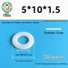 Thickened Nylon Plastic Flat Washer: Hard Plastic Gasket M2-M16
