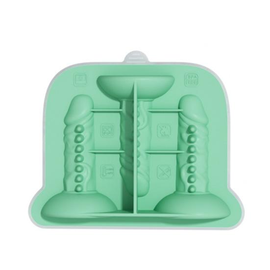 Silikonová forma na ledové kostky Rozmarná forma na led s víkem Bez BPA Výrobník ledových koulí vtipných tvarů na koktejly, pivo, kávu