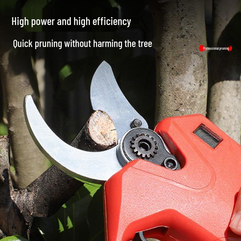 Cordless Electric Pruning Shears with Lithium Battery for Outdoor Garden and Fruit Tree Branches