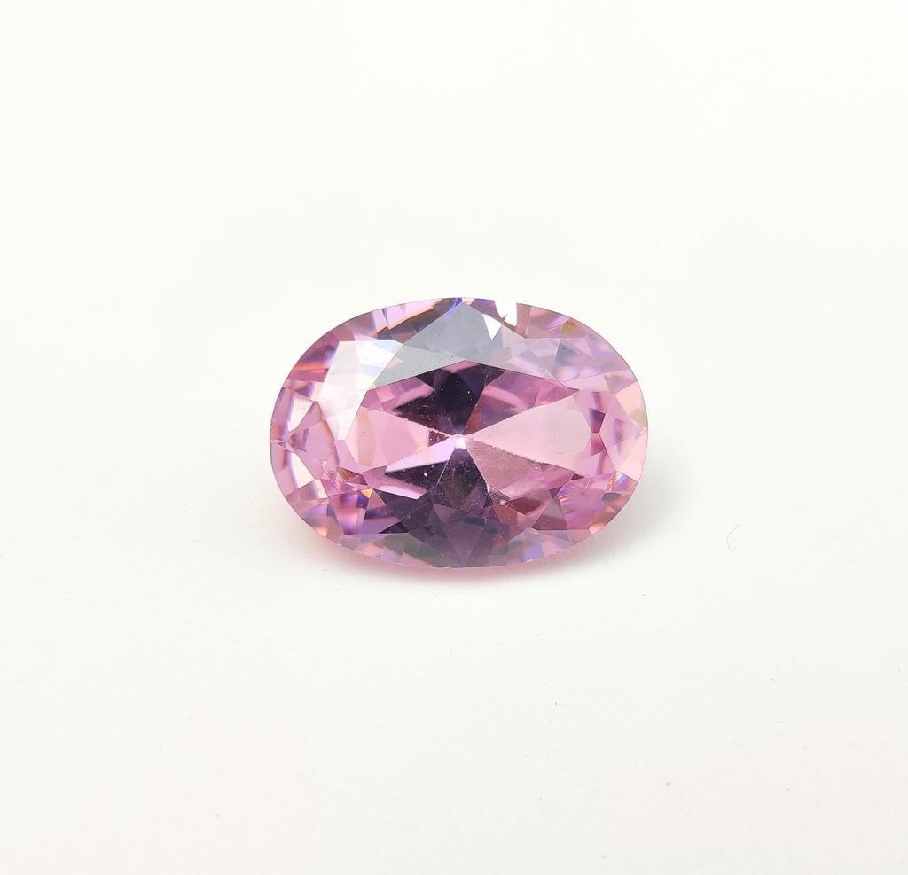Outstanding Pink Color Natural Zircon Faceted Stone, Oval Shape Zircon Lot.