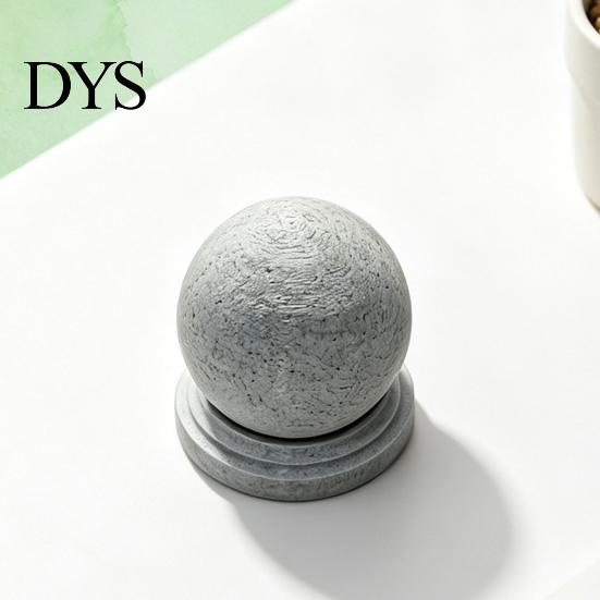 Retro Style Jewelry Holder 3D Printed Stone Ball Storage Box, Threaded Screw Sphere Container for Trinket Box Desk, Mini Round Organizer Jewelry,