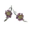 Exquisite and Densely Inlaid with Diamond Branches, Flower Light Luxury Stud Earrings, French Creative Jewelry, Earrings, Antique Earrings