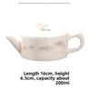 Théière en porcelaine blanche de jade de suif céramique grande capacité pot individuel fait main pot à grande ouverture Hanwa service à thé Kung Fu