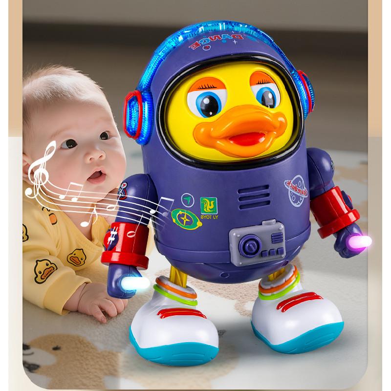 Kids Electric Dancing Space Duck Toy With Lights And Sound For Early Learning Activities
