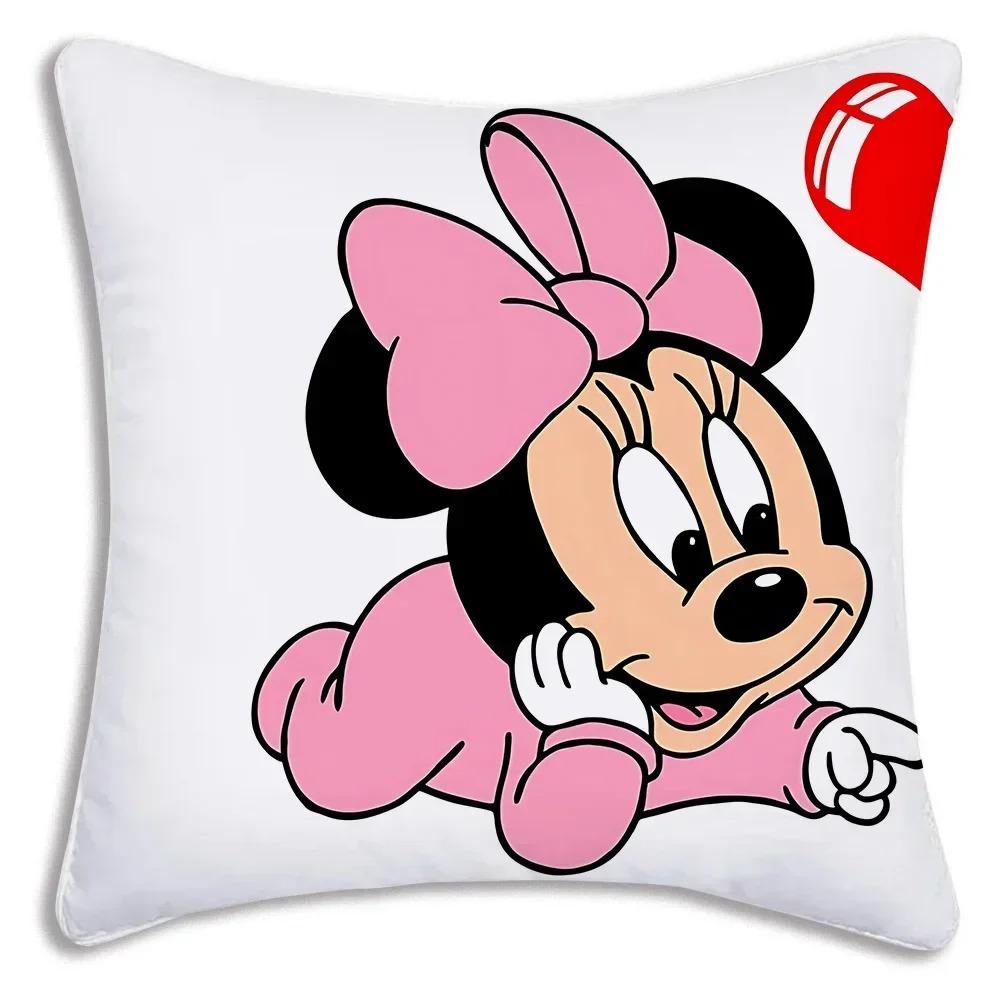 Наволочка Микки Маус Мультяшный Декор Дивана Домашний Принт Милая Наволочка 16x16Inch