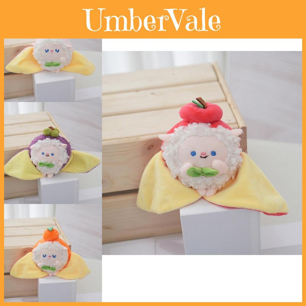 Charming Magnetic Plush Keychain Doll Soft Fruit Design Perfect For Birthdays