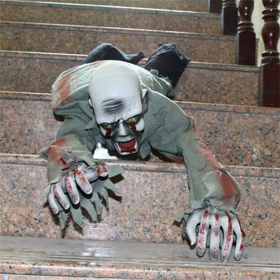 1 Piece Scary Crawling Ghosts with Electronic Voice and Red Eyes for Halloween Decorations